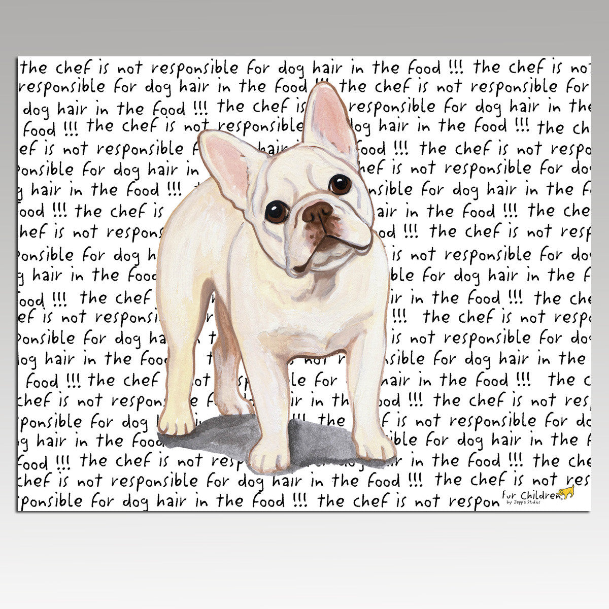 Cream French Bulldog Cutting Board