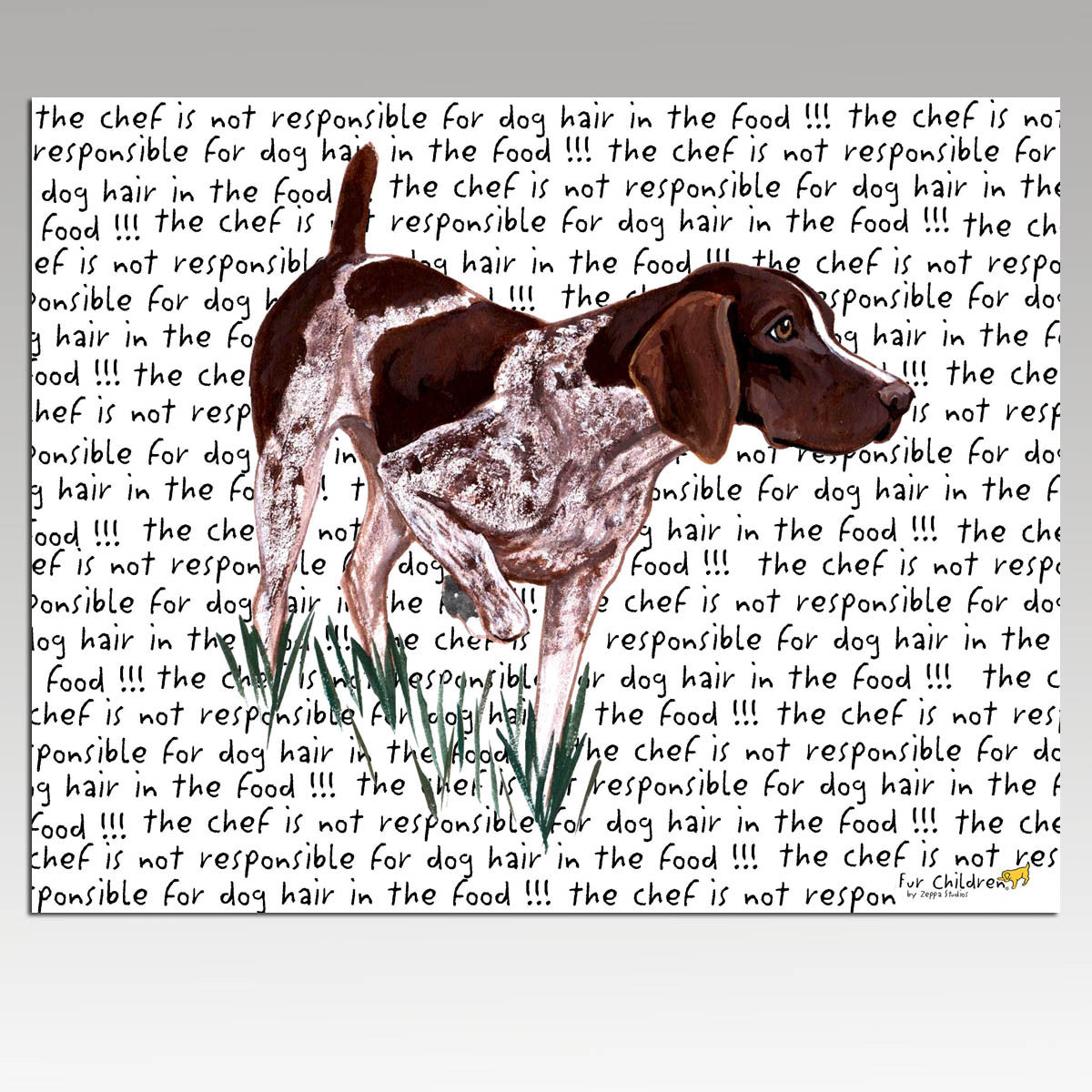 German Shorthair Pointer Message Cutting Board - Rectangular