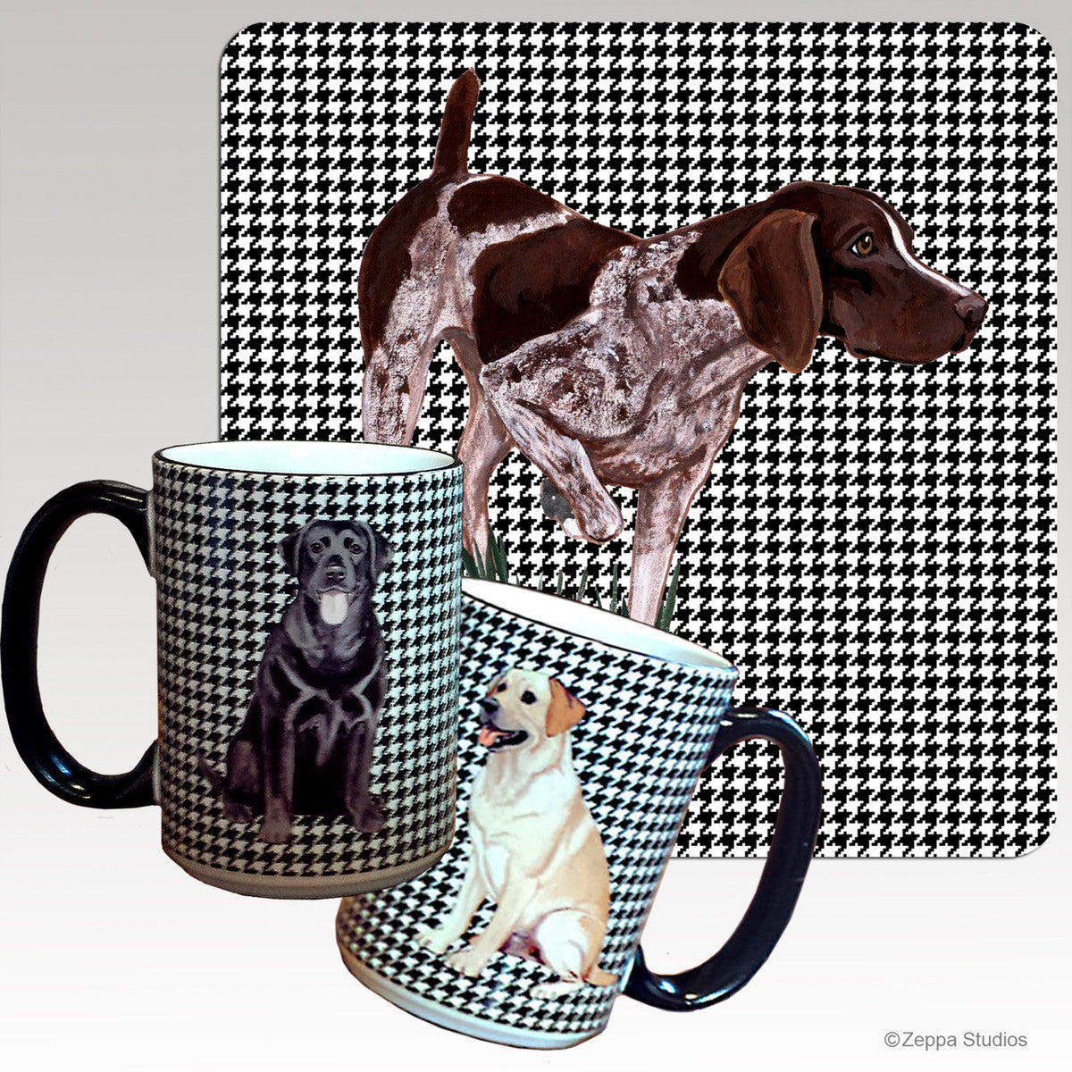 German Shorthair Pointer Houndzstooth Mug