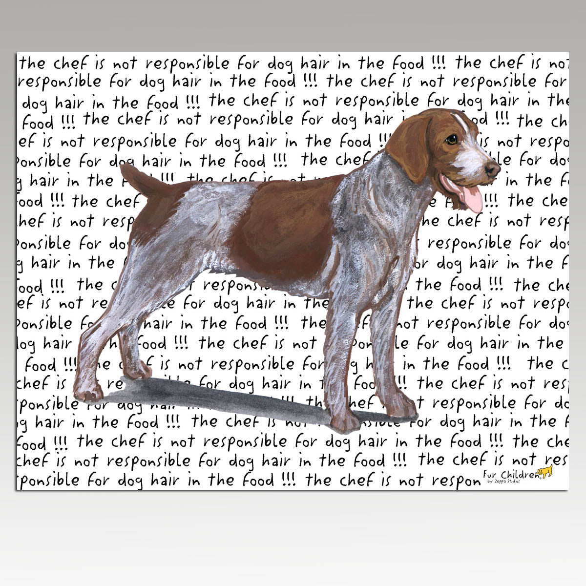 German Wirehaired Pointer Message Cutting Board - Rectangular