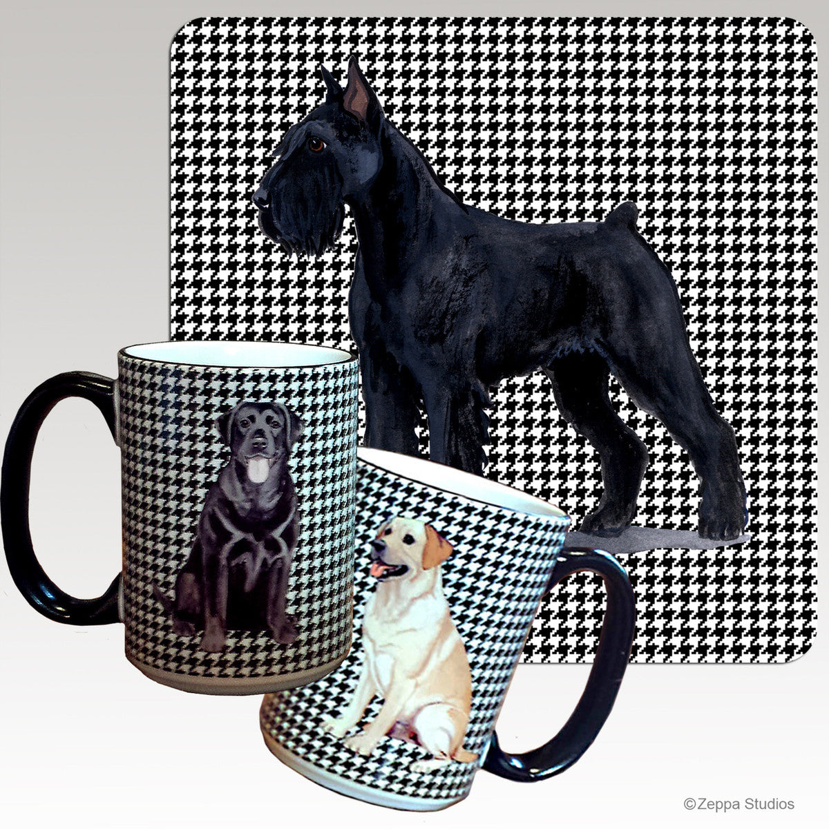 Giant Schnauzer Houndzstooth Mug