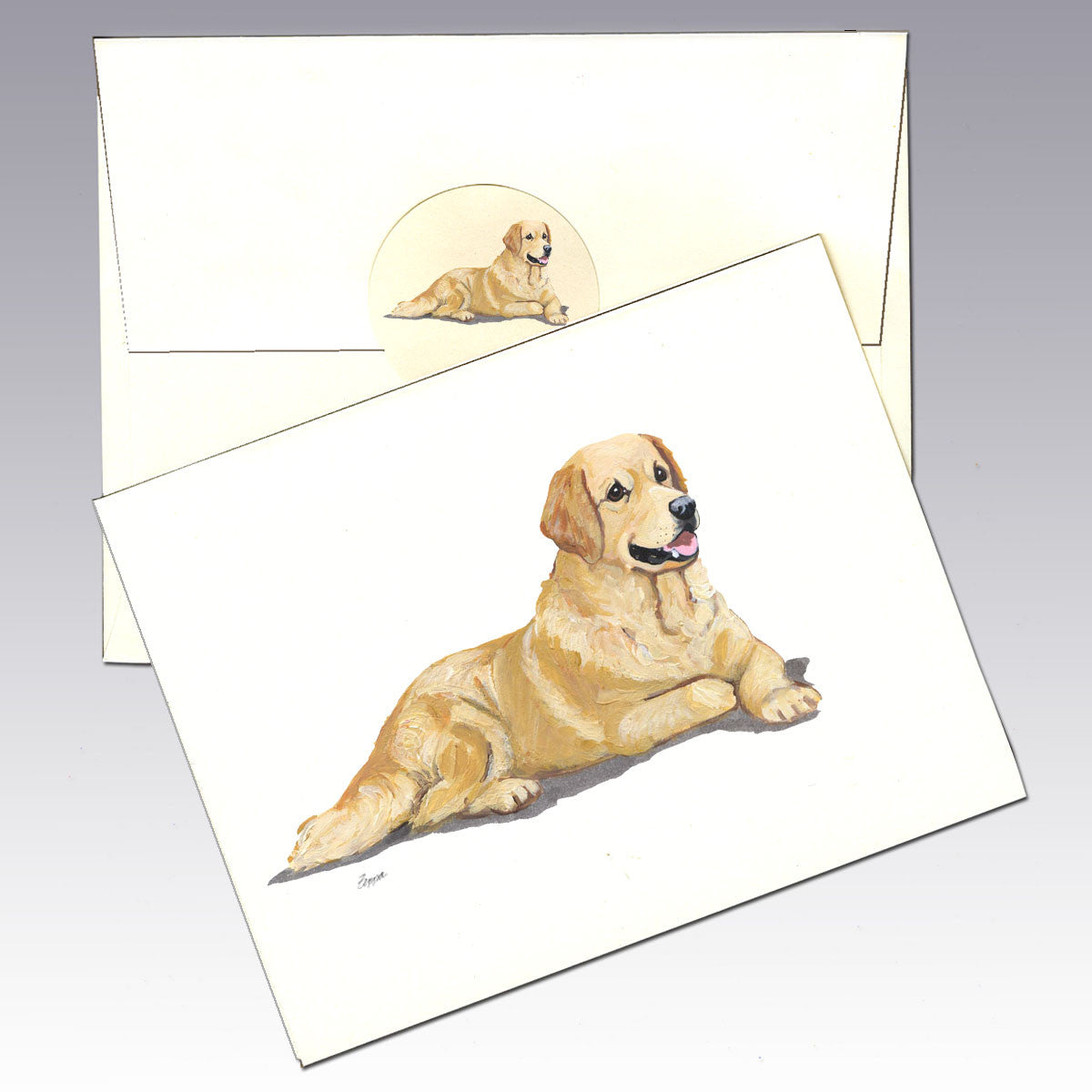 Golden Retriever Note Cards