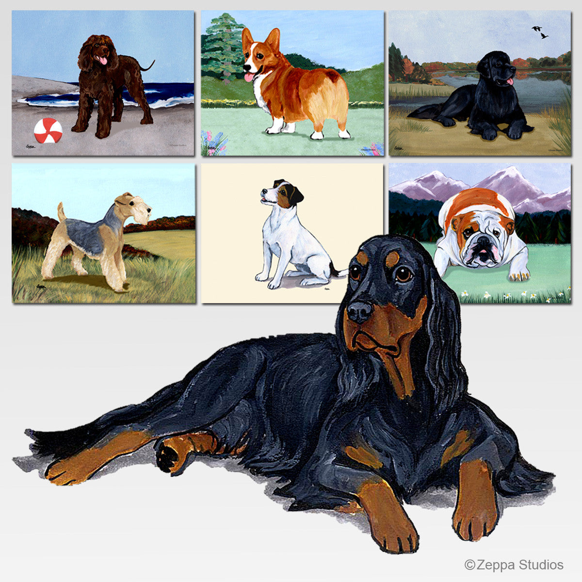 Gordon Setter Scenic Mouse Pad