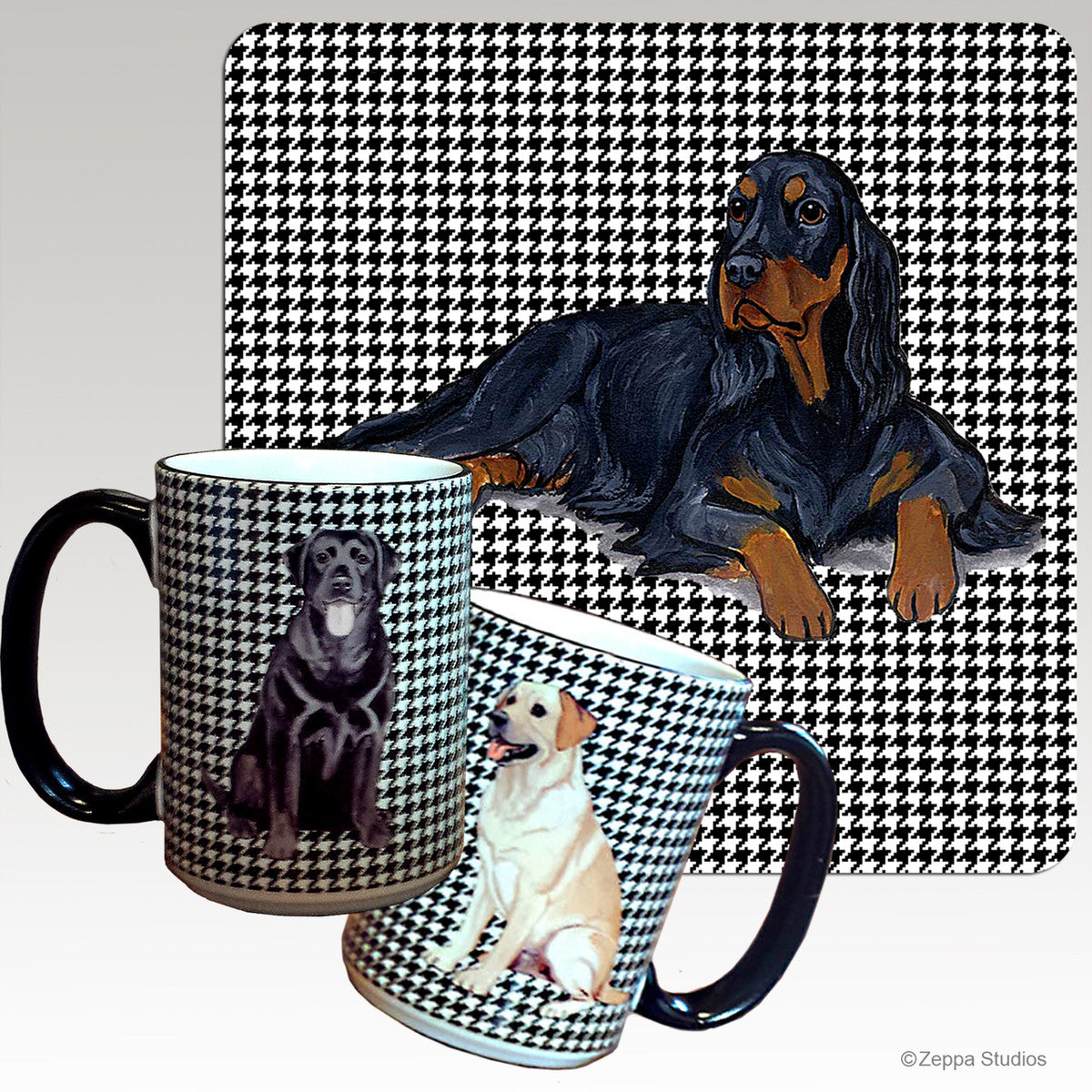 Gordon Setter Houndzstooth Mug