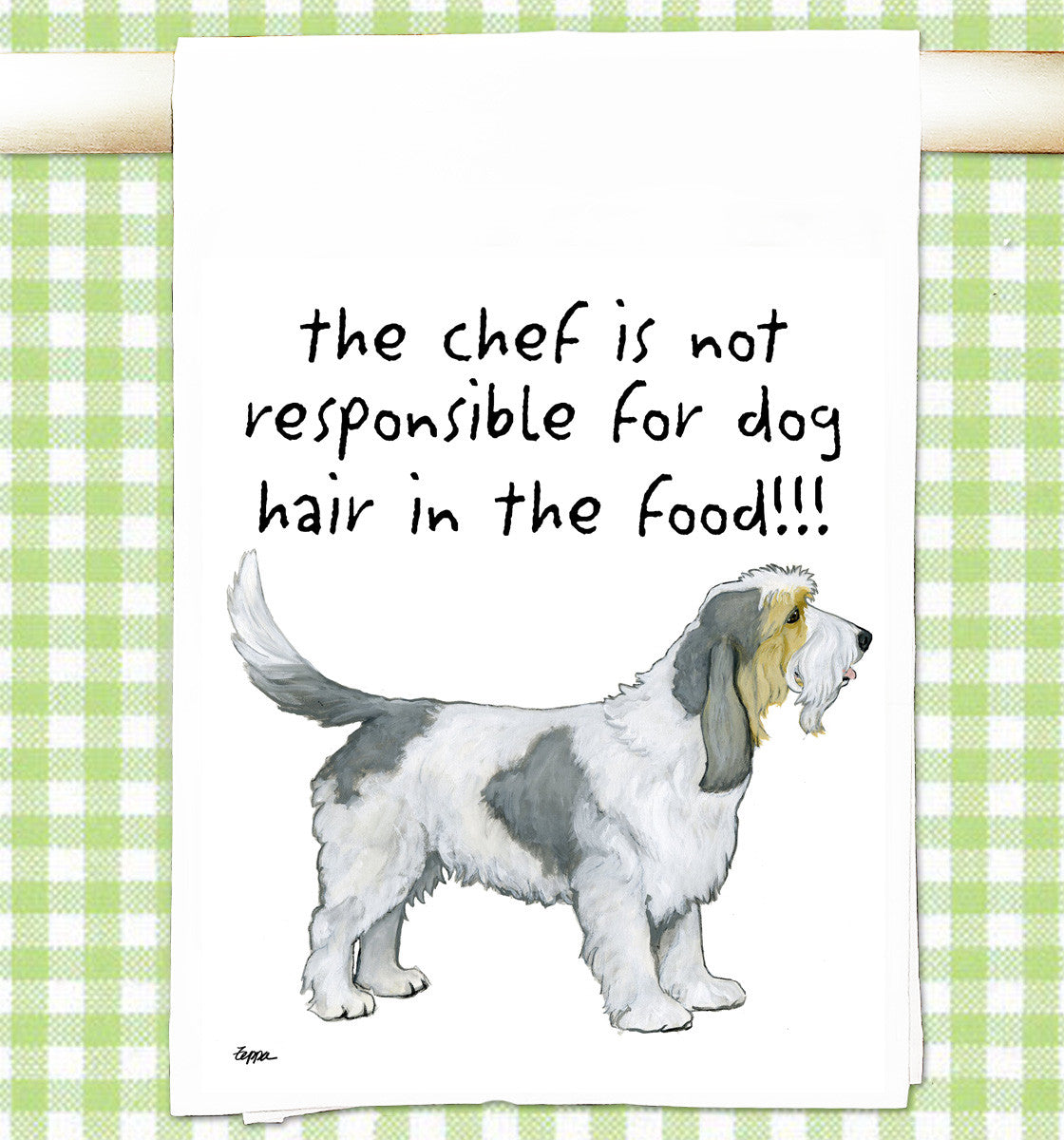 Grand Basset Griffon Vendeen Flour Sack Kitchen Towel