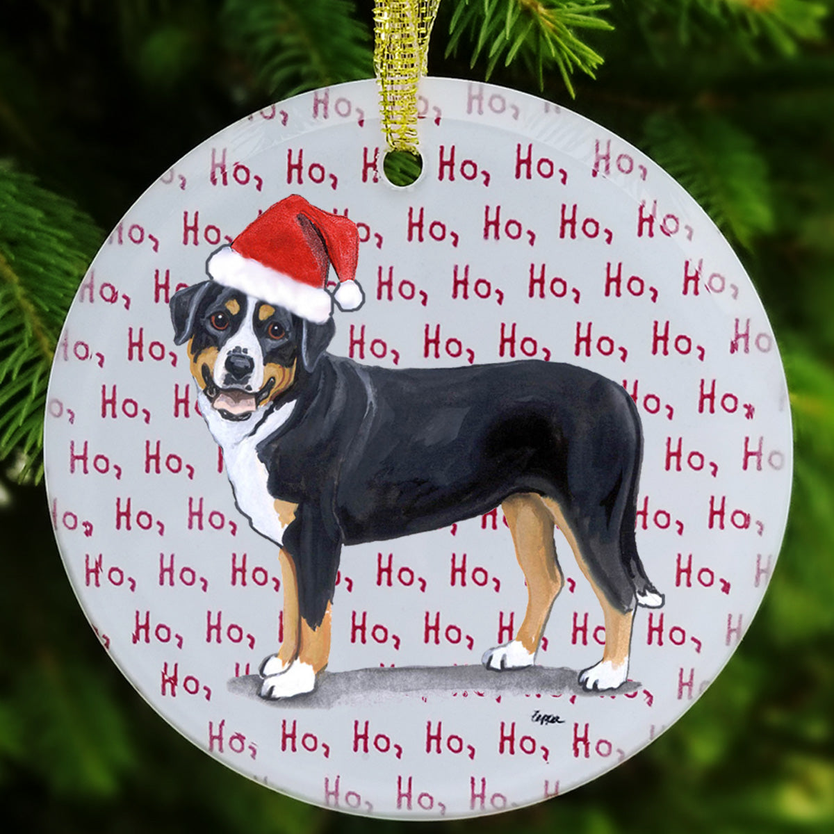 Greater Swiss Mountain Dog Christmas Ornament