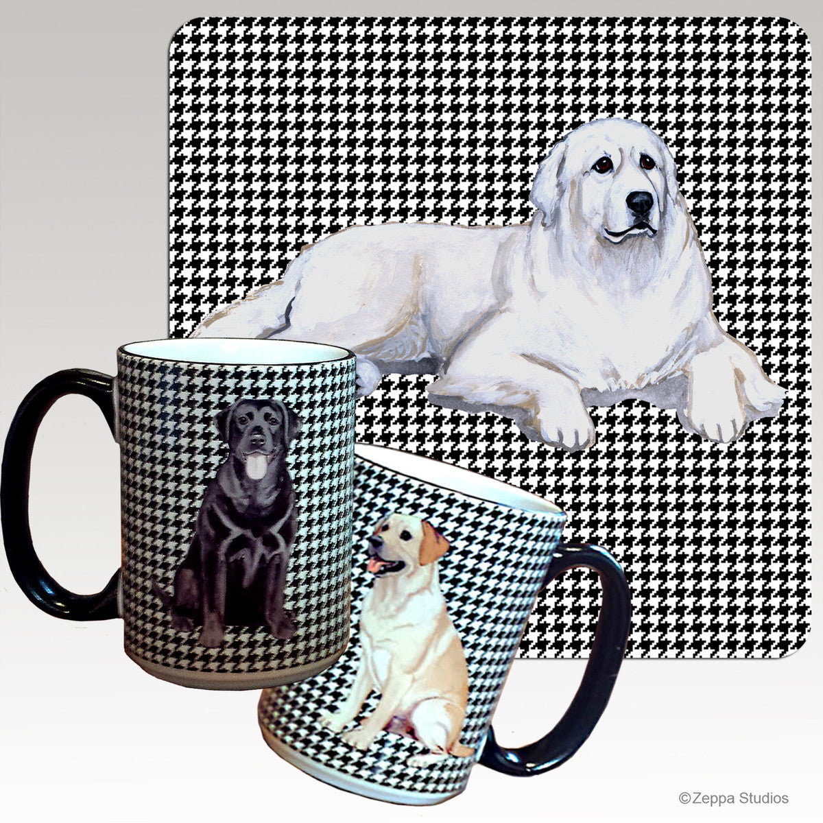 Great Pyrenees Houndzstooth Mug