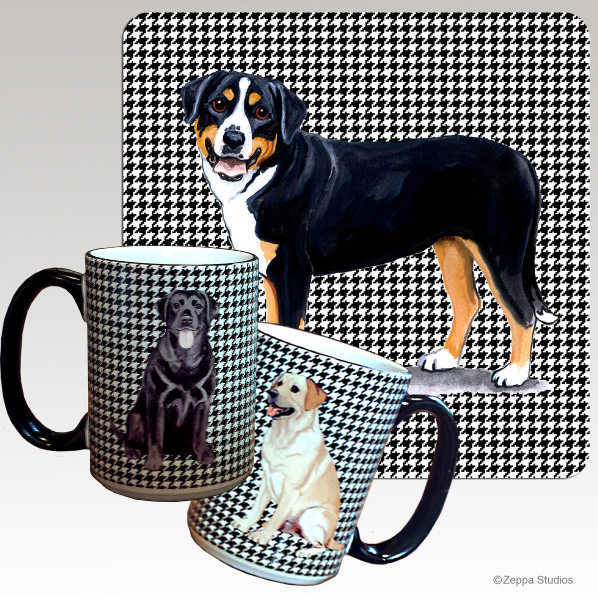 Greater Swiss Mtn Dog Houndzstooth Mug