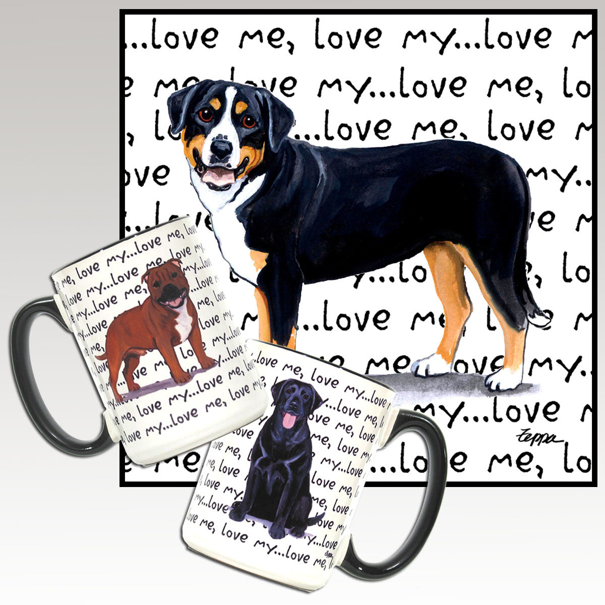 Greater Swiss Mountain Dog Love Me Mug