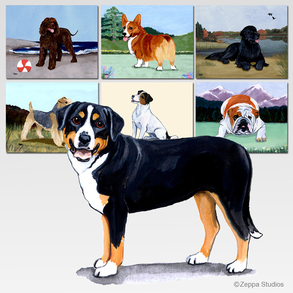 Greater Swiss Mtn Dog Scenic Mouse Pad