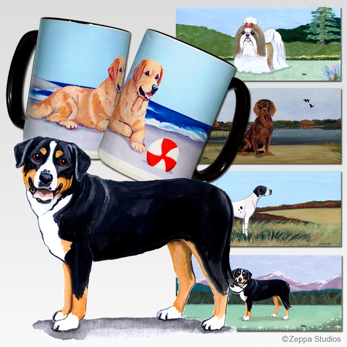 Greater Swiss Mtn Dog Scenic Mug