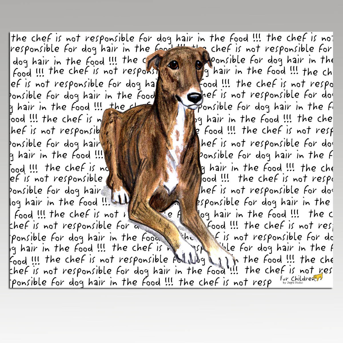 Greyhound Message Cutting Board - Rectangular
