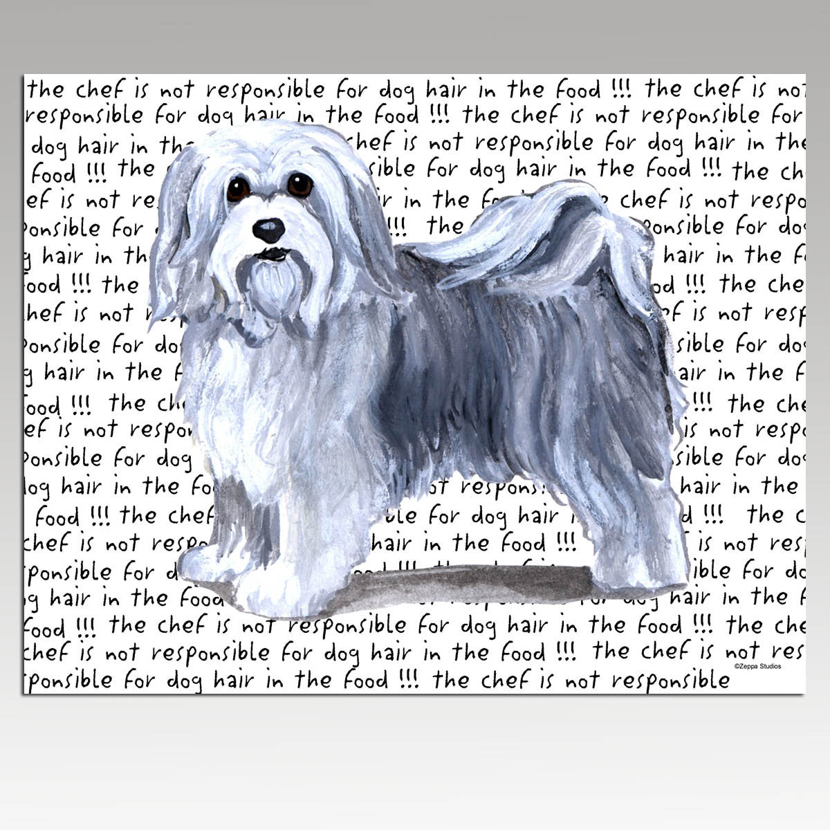 Havanese Message Cutting Board - Rectangular