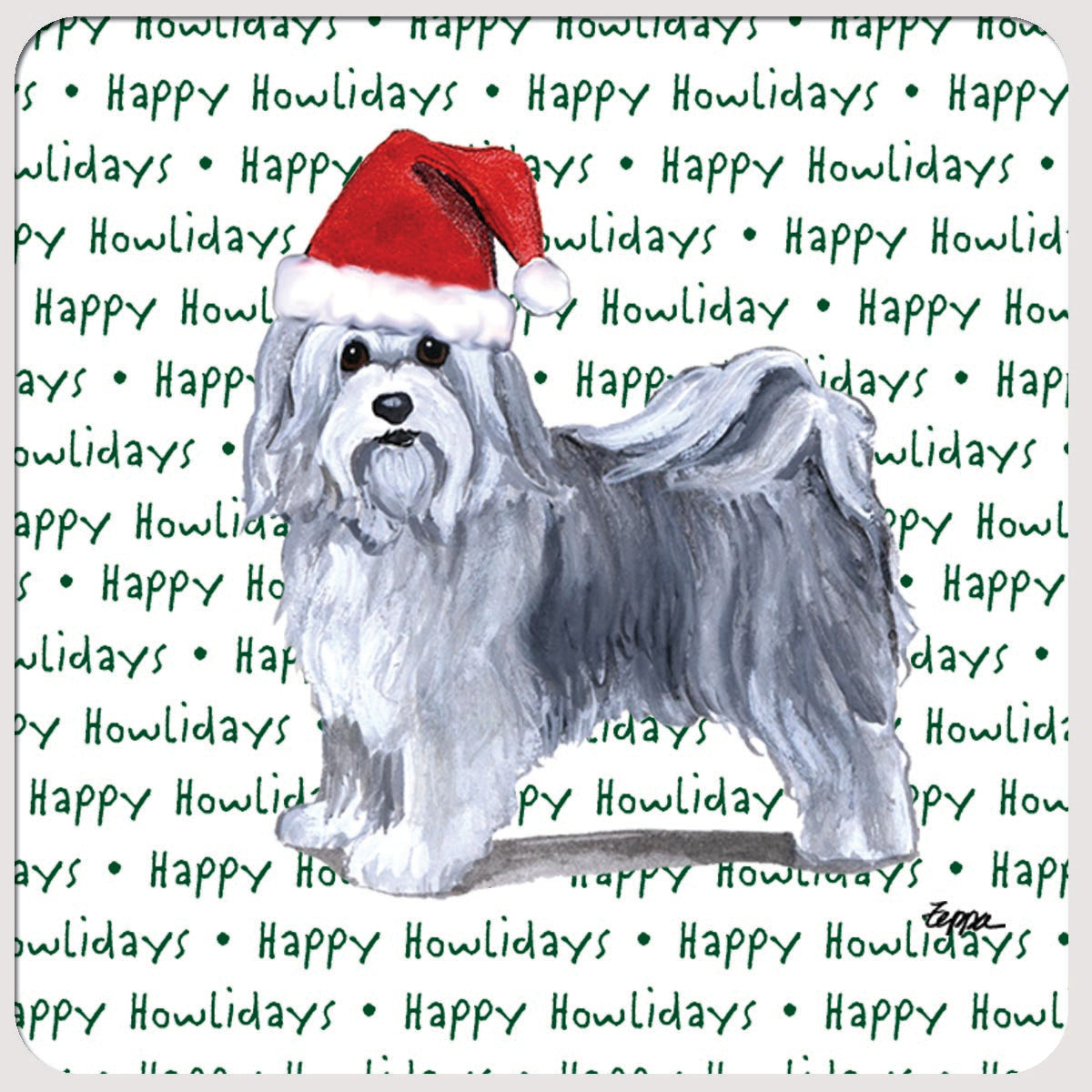 Havanese Christmas Coasters