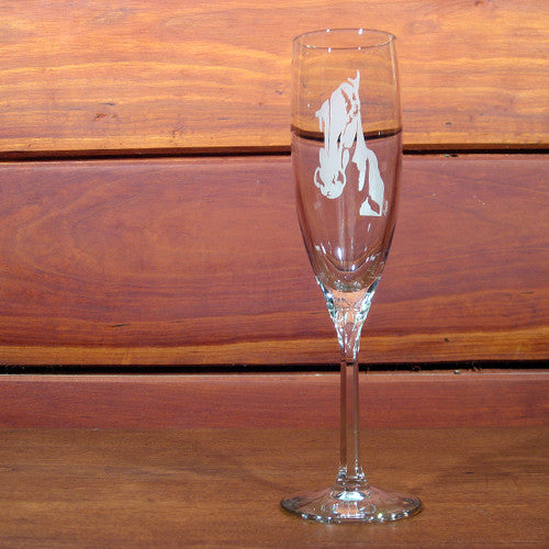 Horse Face Champagne Flutes