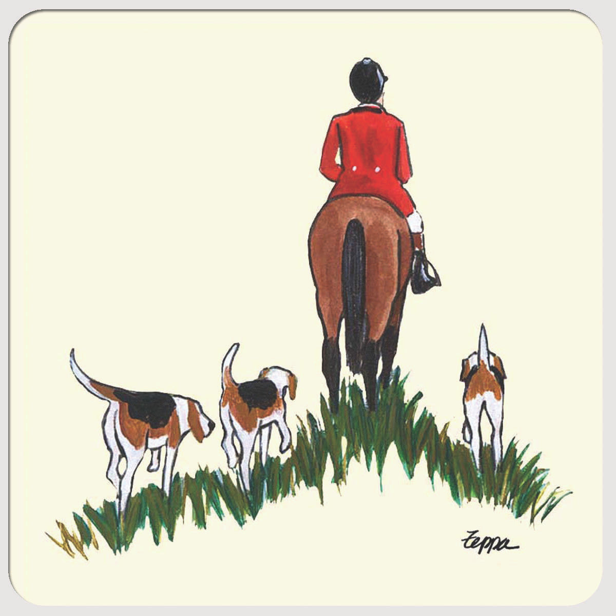 Fox Hunt Beverage Coasters
