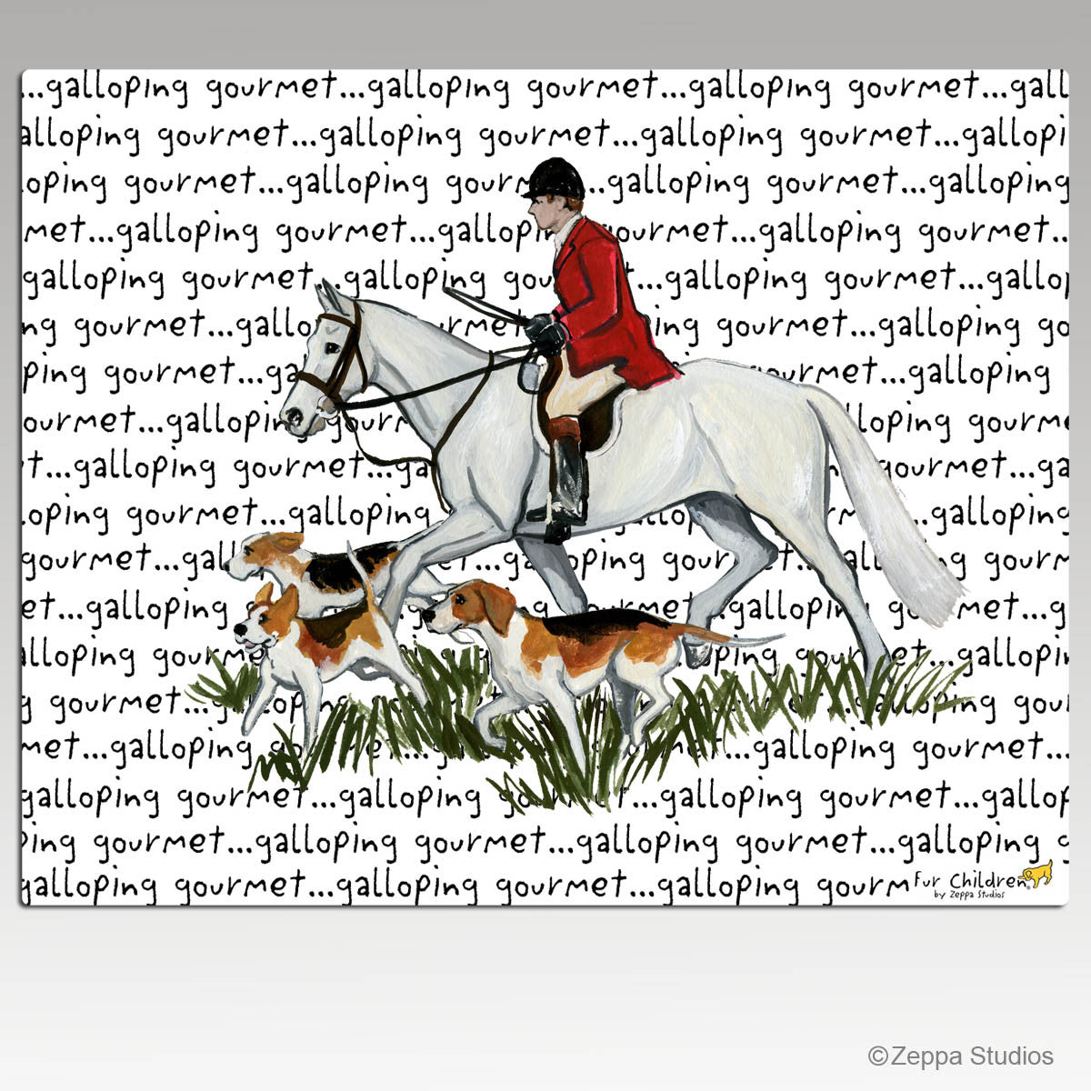 Fox Hunt Scene Cutting Board