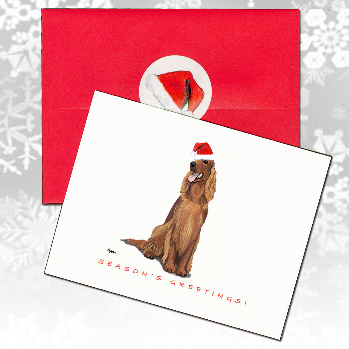 Irish Setter Christmas Cards