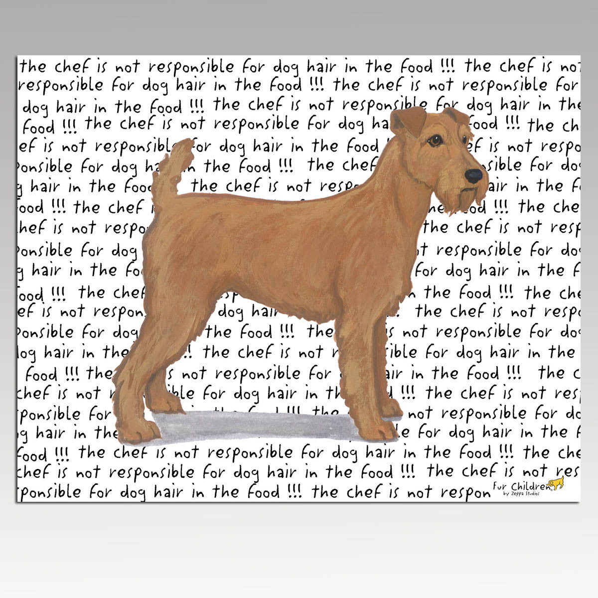 Irish Terrier Message Cutting Board - Rectangular