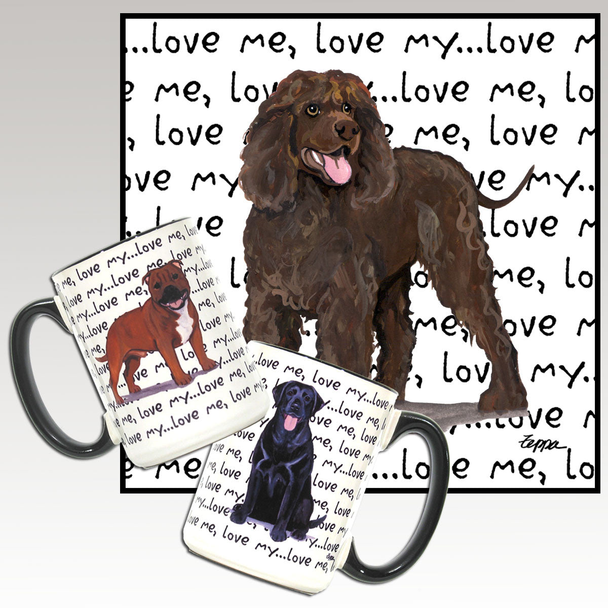 Irish Water Spaniel Love Me Mug