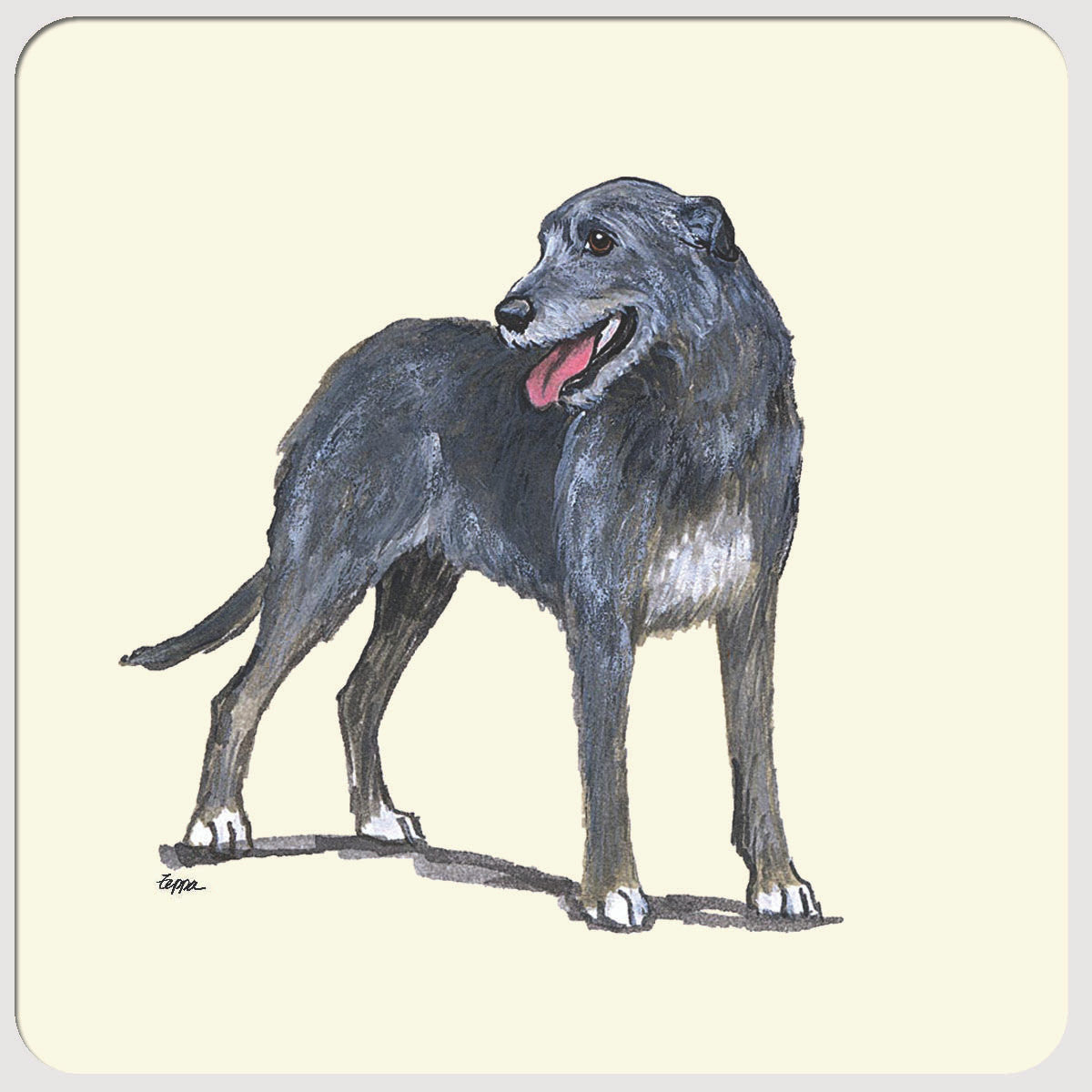 Irish Wolfhound Beverage Coasters