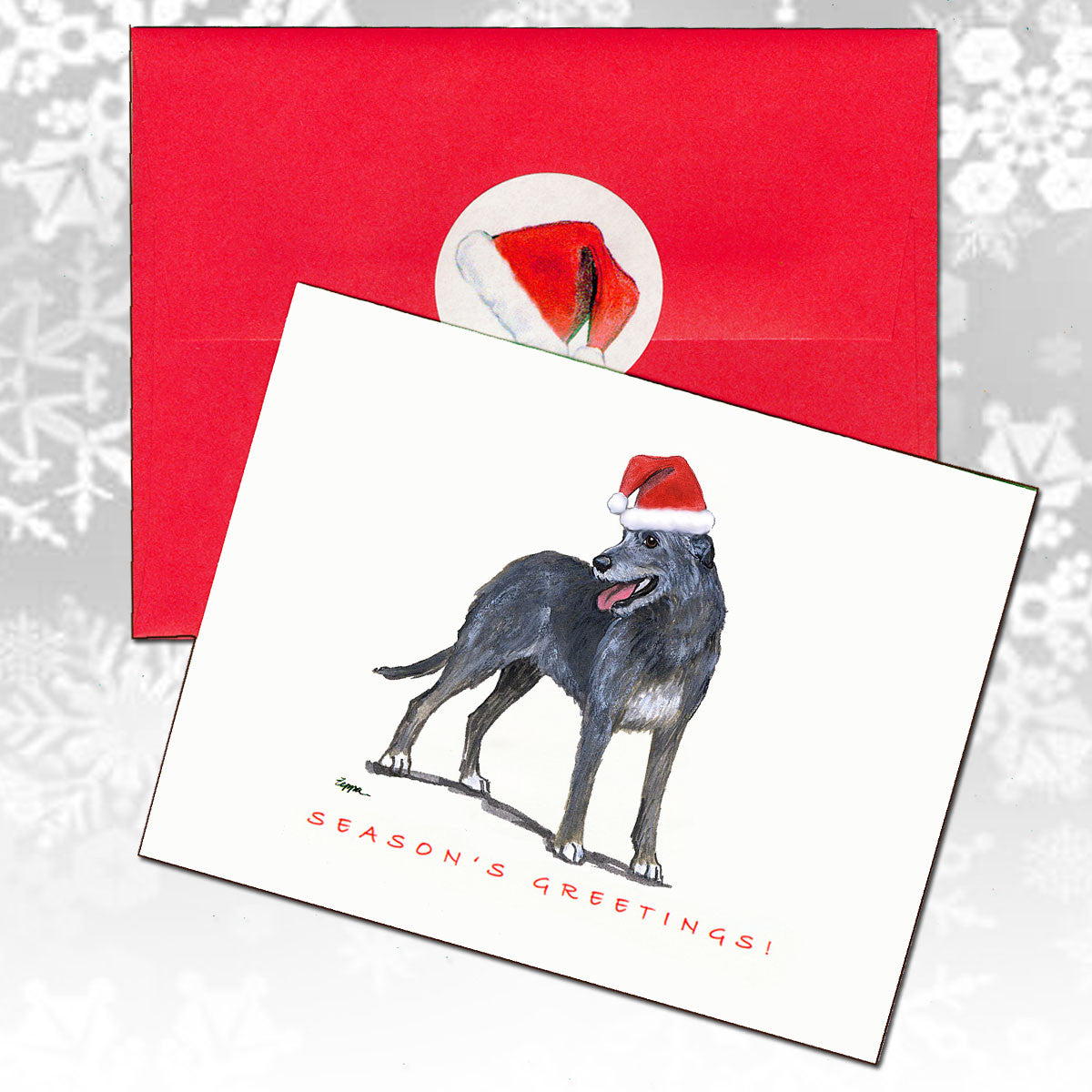 Irish Wolfhound Christmas Cards