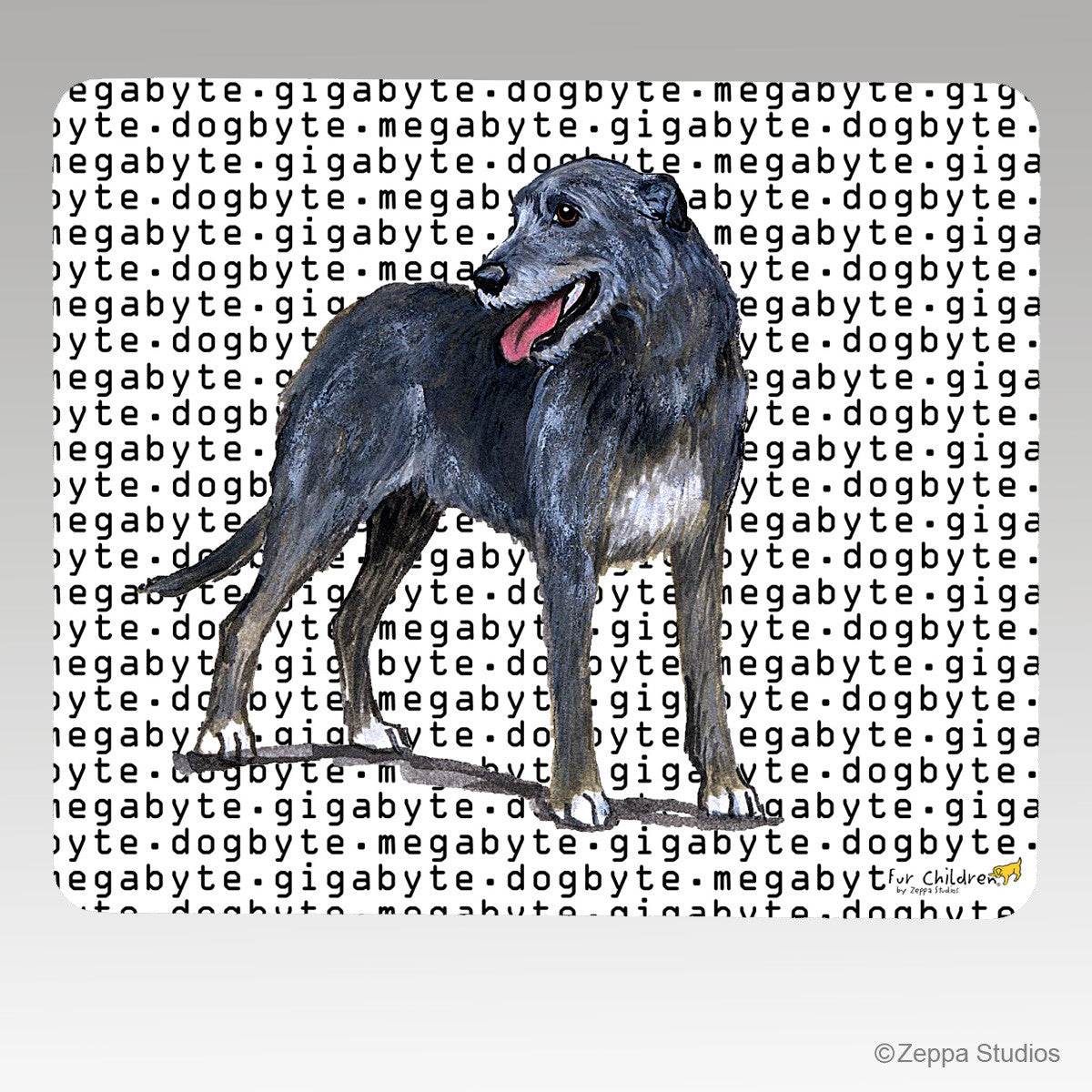 Irish Wolfhound Megabyte Mouse Pad