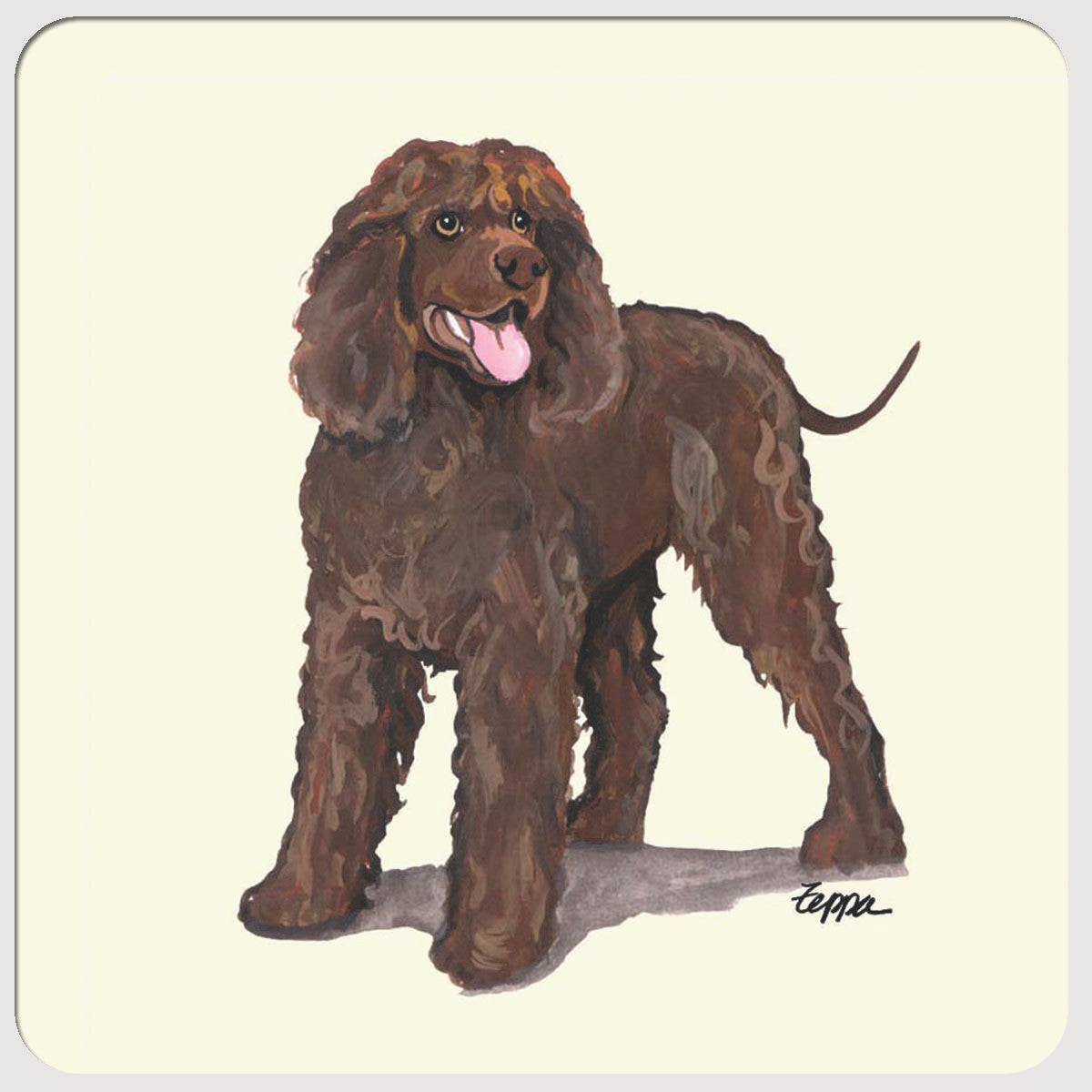 Irish Water Spaniel Beverage Coasters