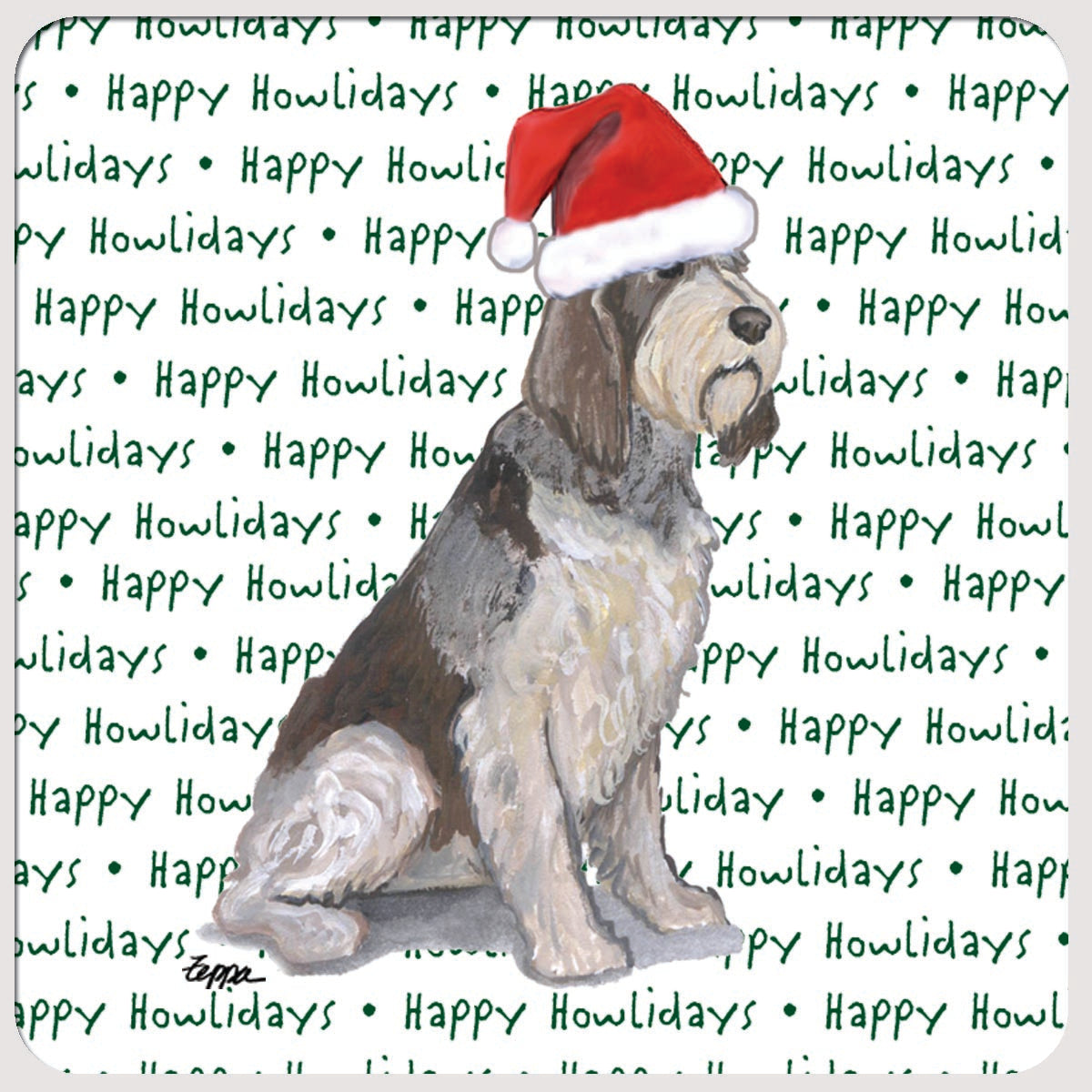 Italian Spinone Christmas Coasters