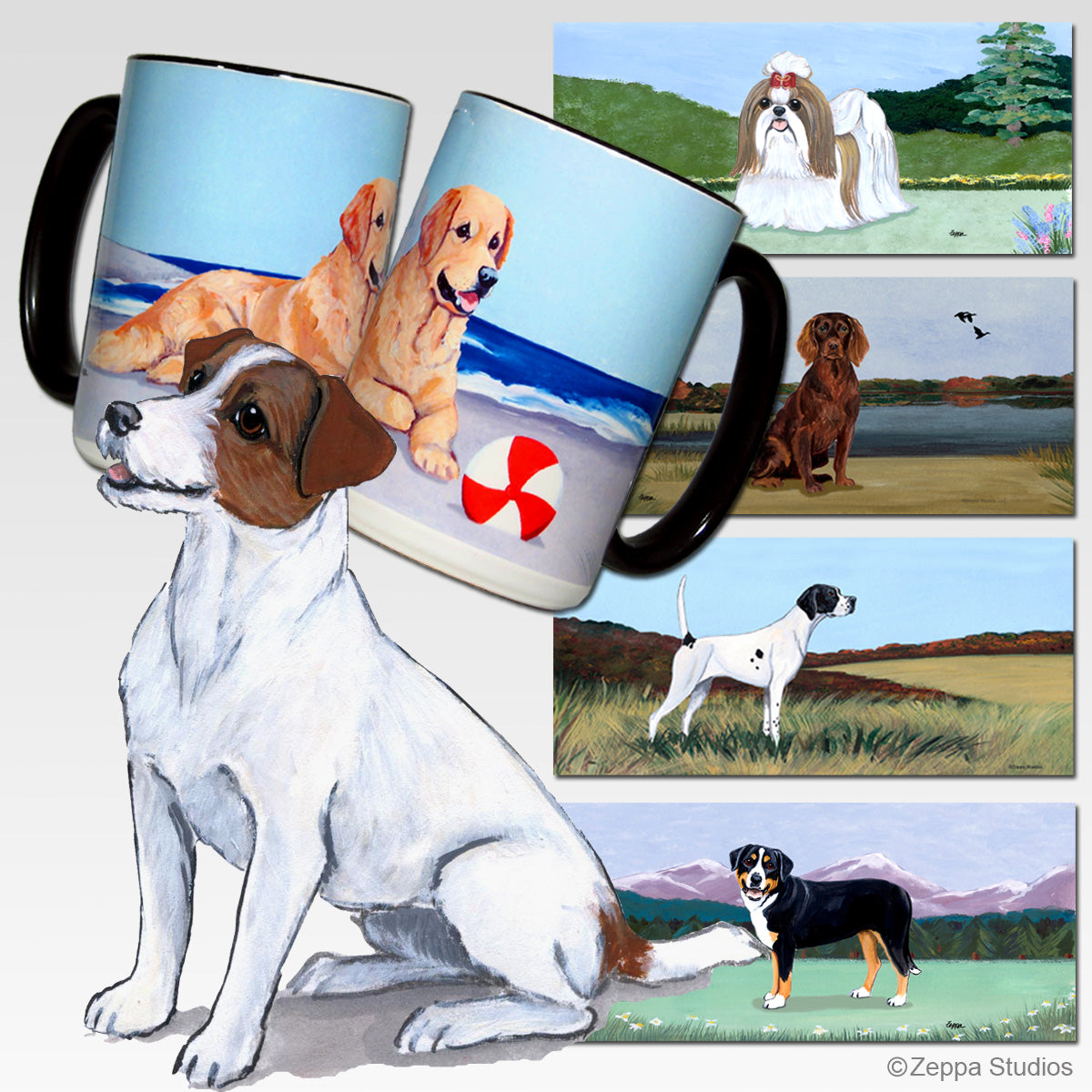 Jack Russell Terrier Scenic Mug