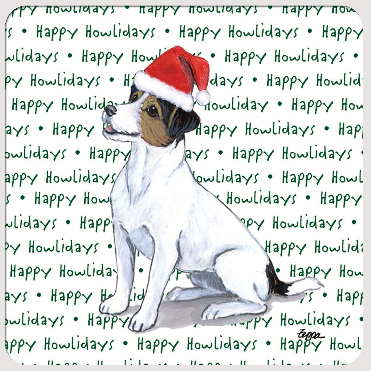 Jack Russell Terrier Christmas Coasters