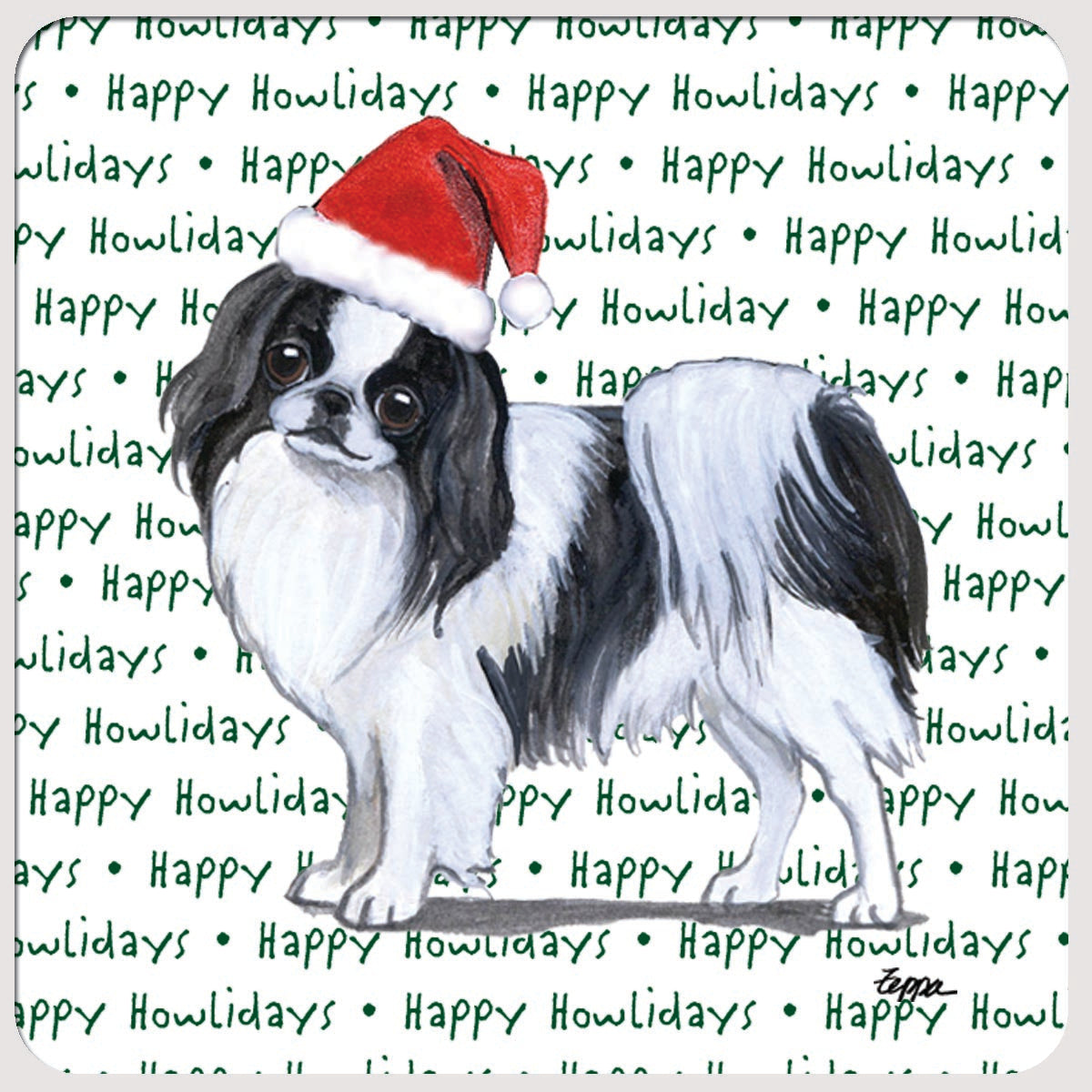Japanese Chin Christmas Coasters