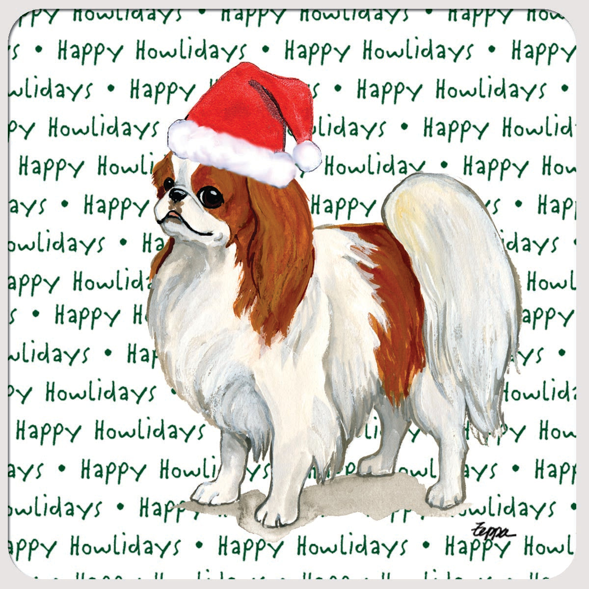 Japanese Chin Christmas Coasters
