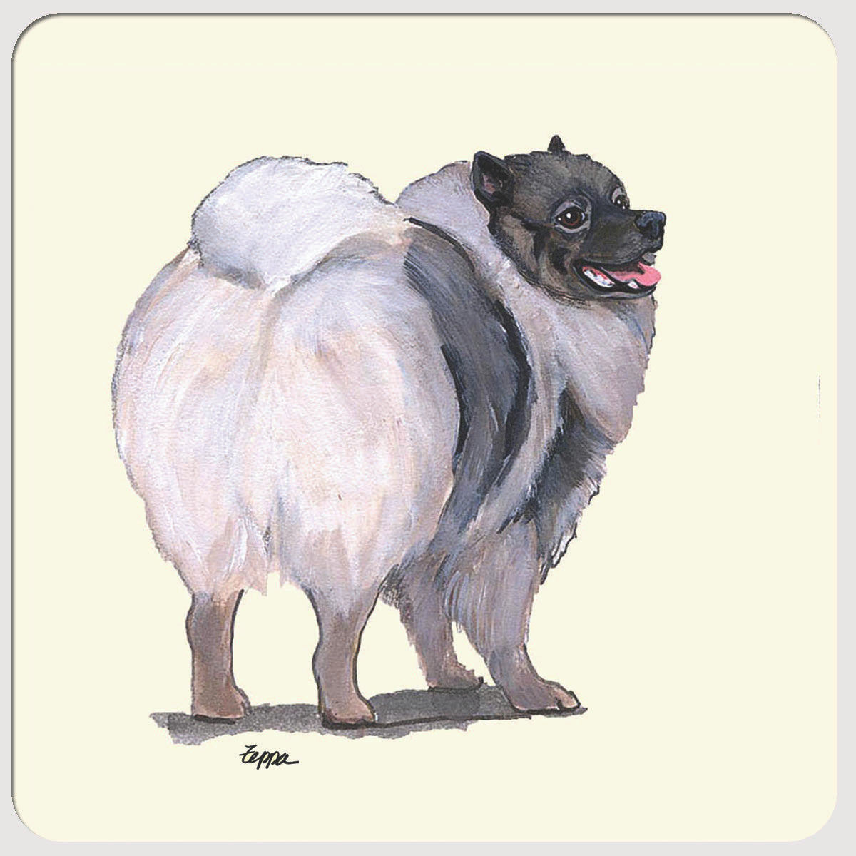 Keeshond Beverage Coasters