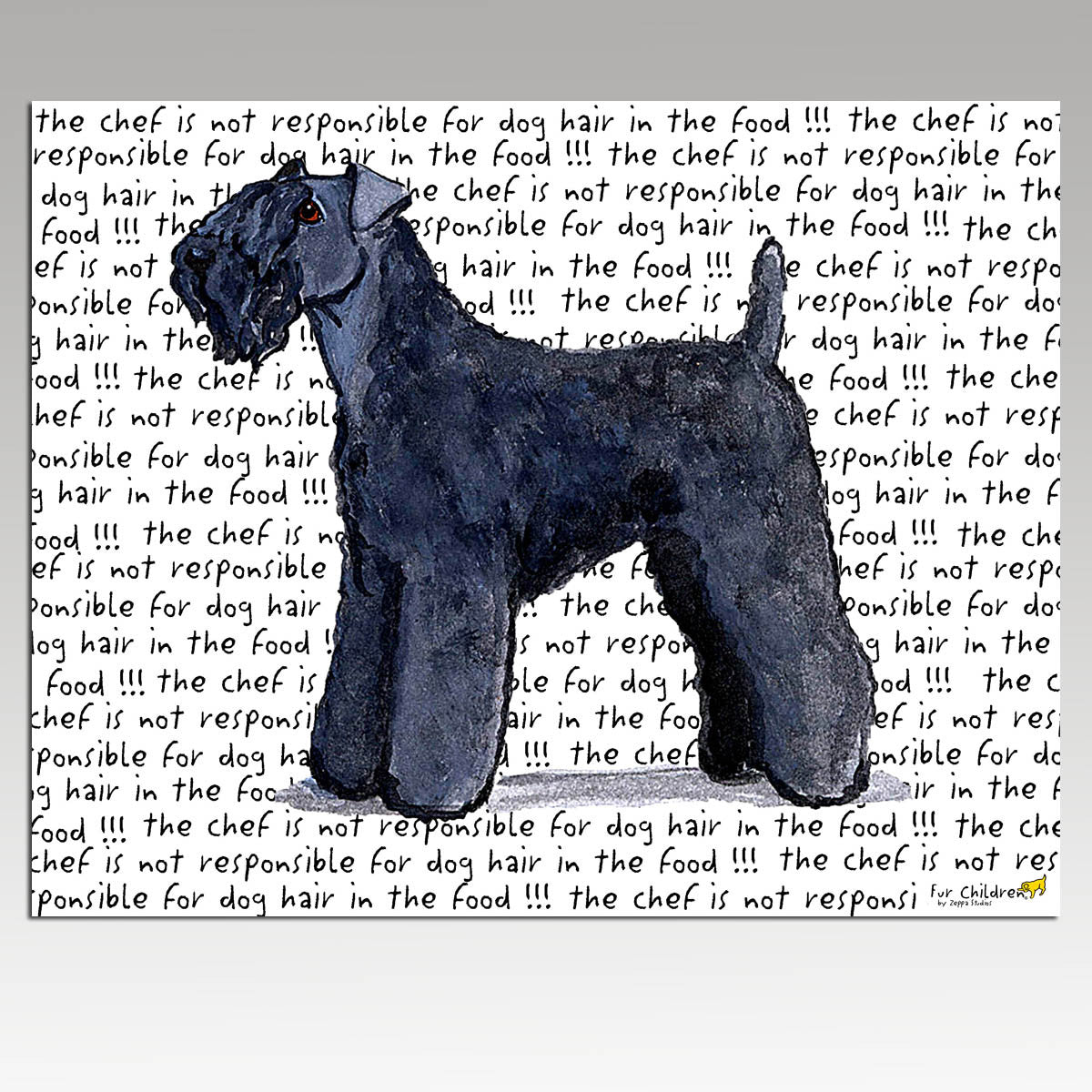 Kerry Blue Terrier Cutting Board