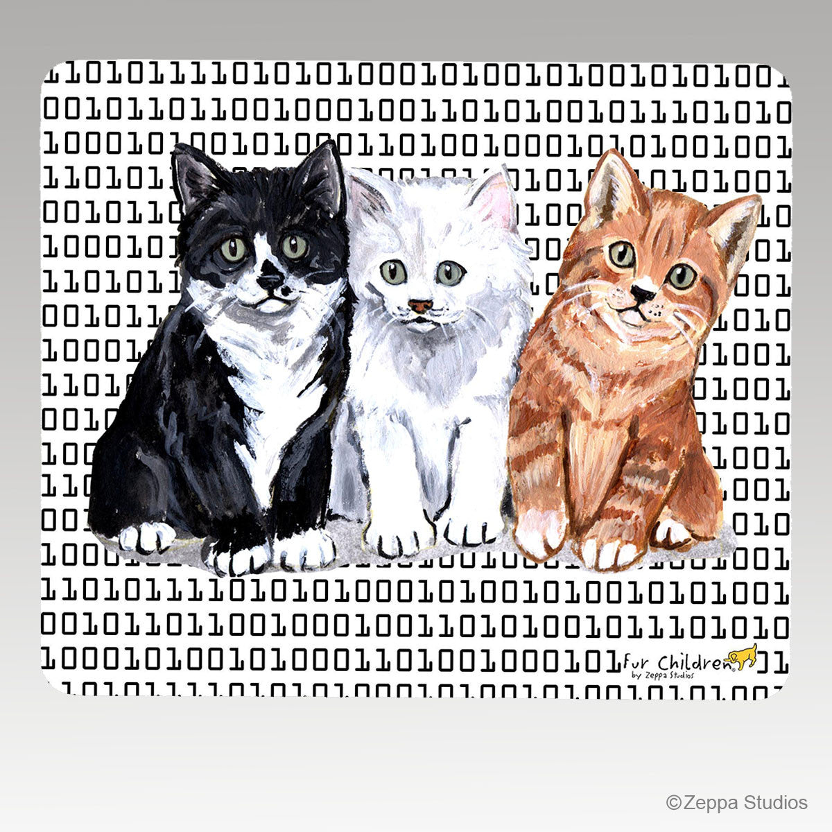 3 Kittens Megabyte Mouse Pad