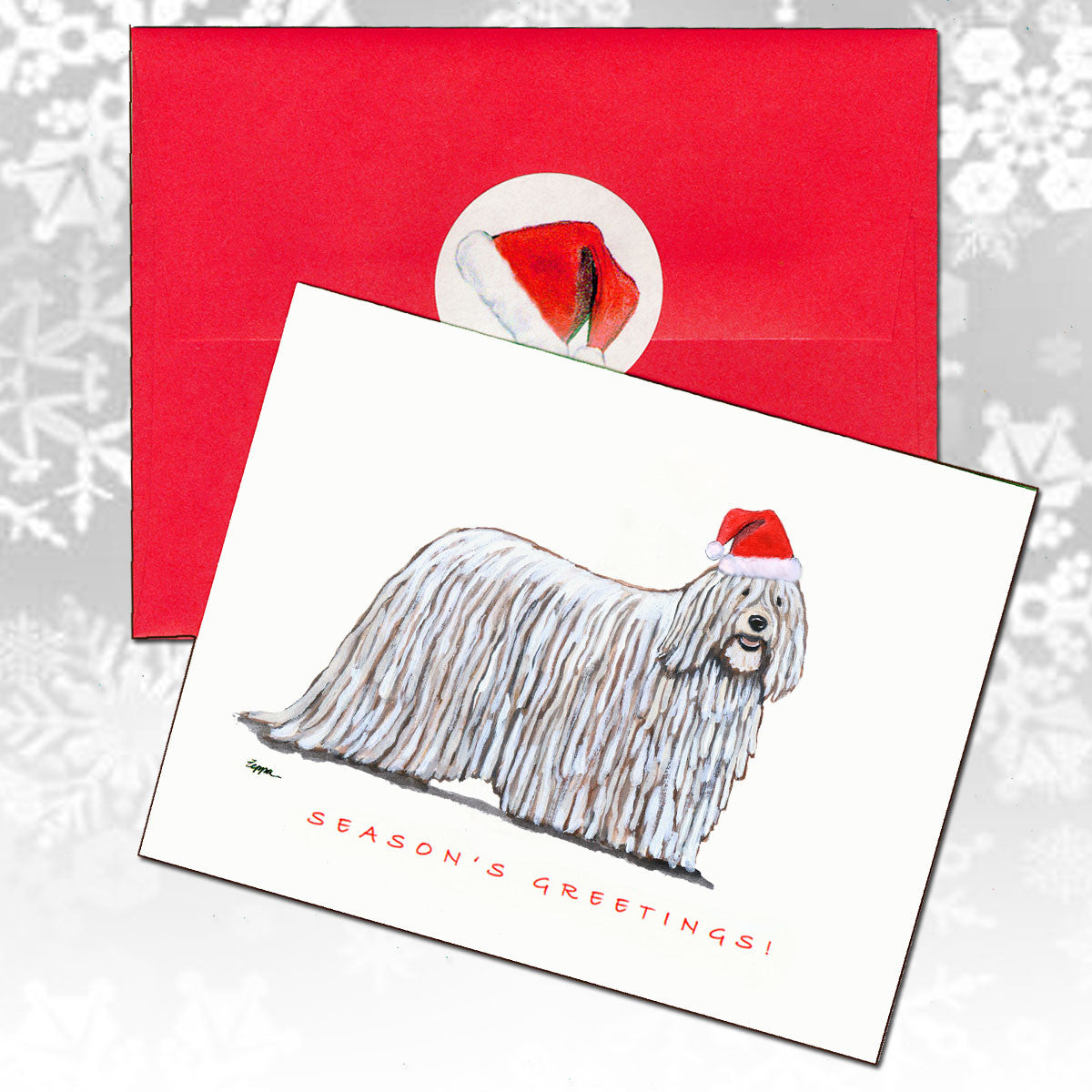 Komondor Christmas Cards