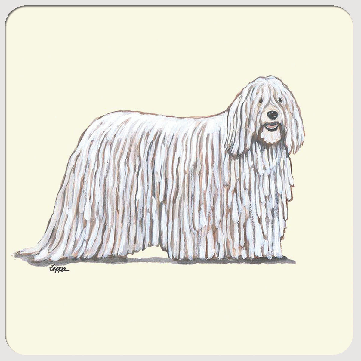 Komondor Beverage Coasters