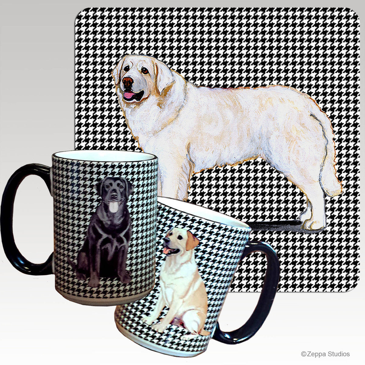 Kuvasz Houndzstooth Mug