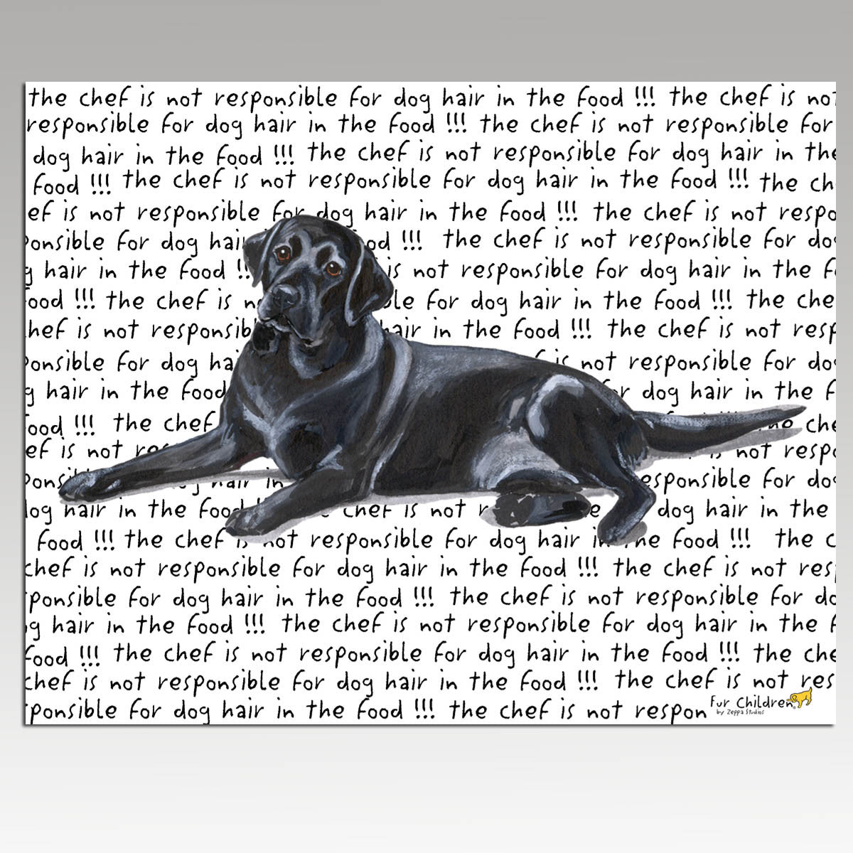 Black Lab Lying Cutting Board