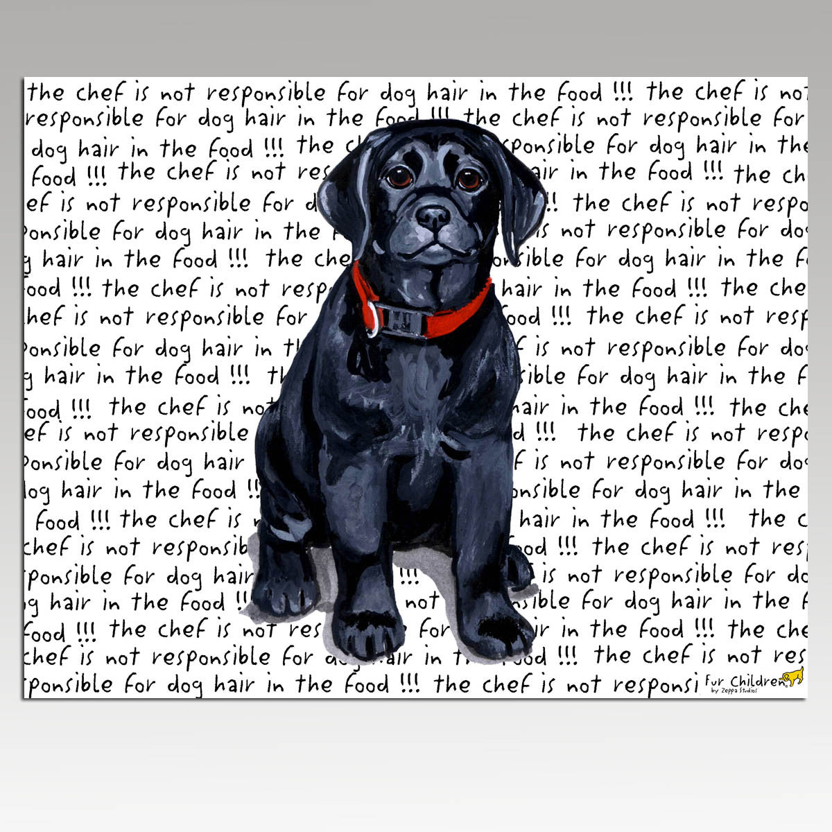 Black Lab Puppy Cutting Board