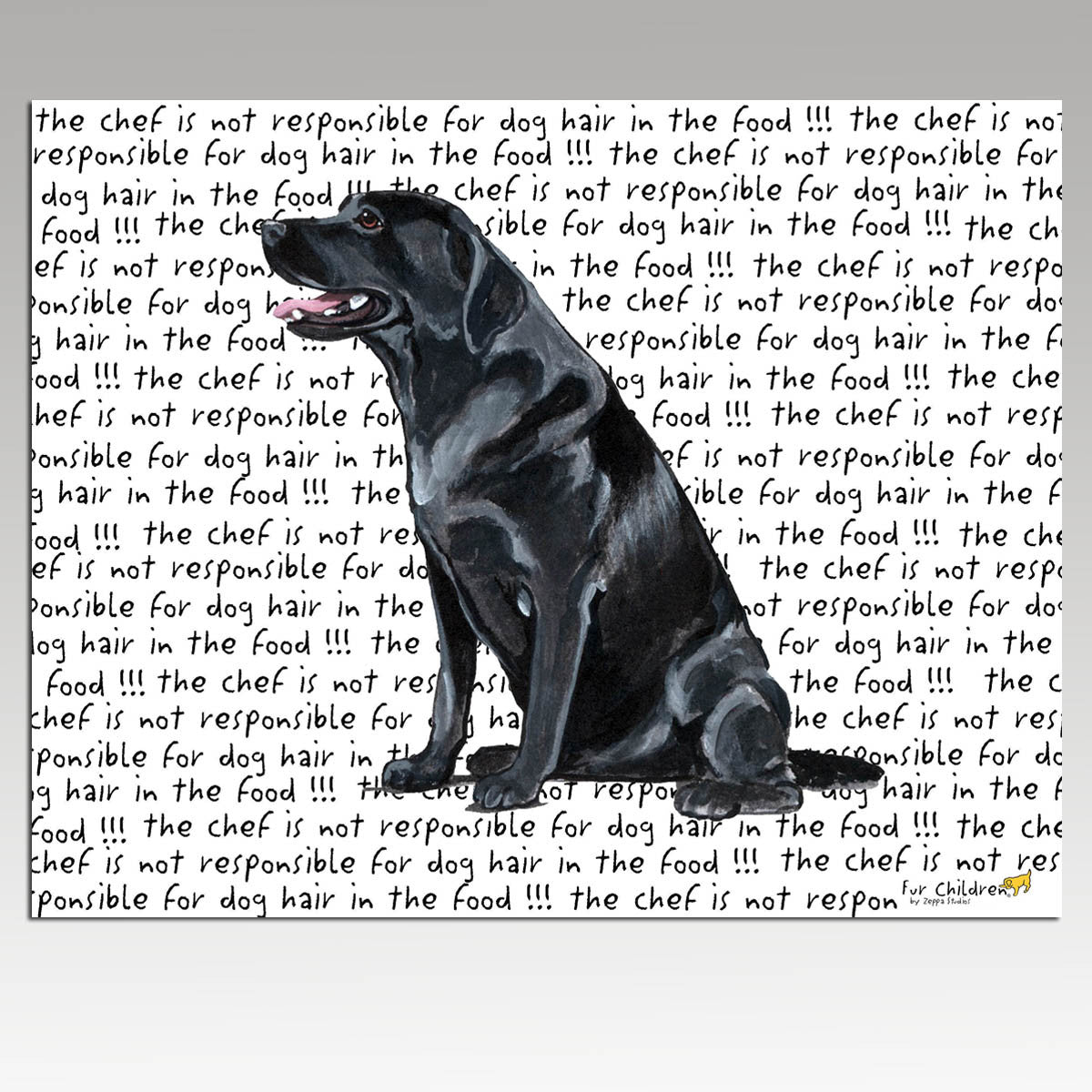 Black Lab Sitting Sideways Cutting Board
