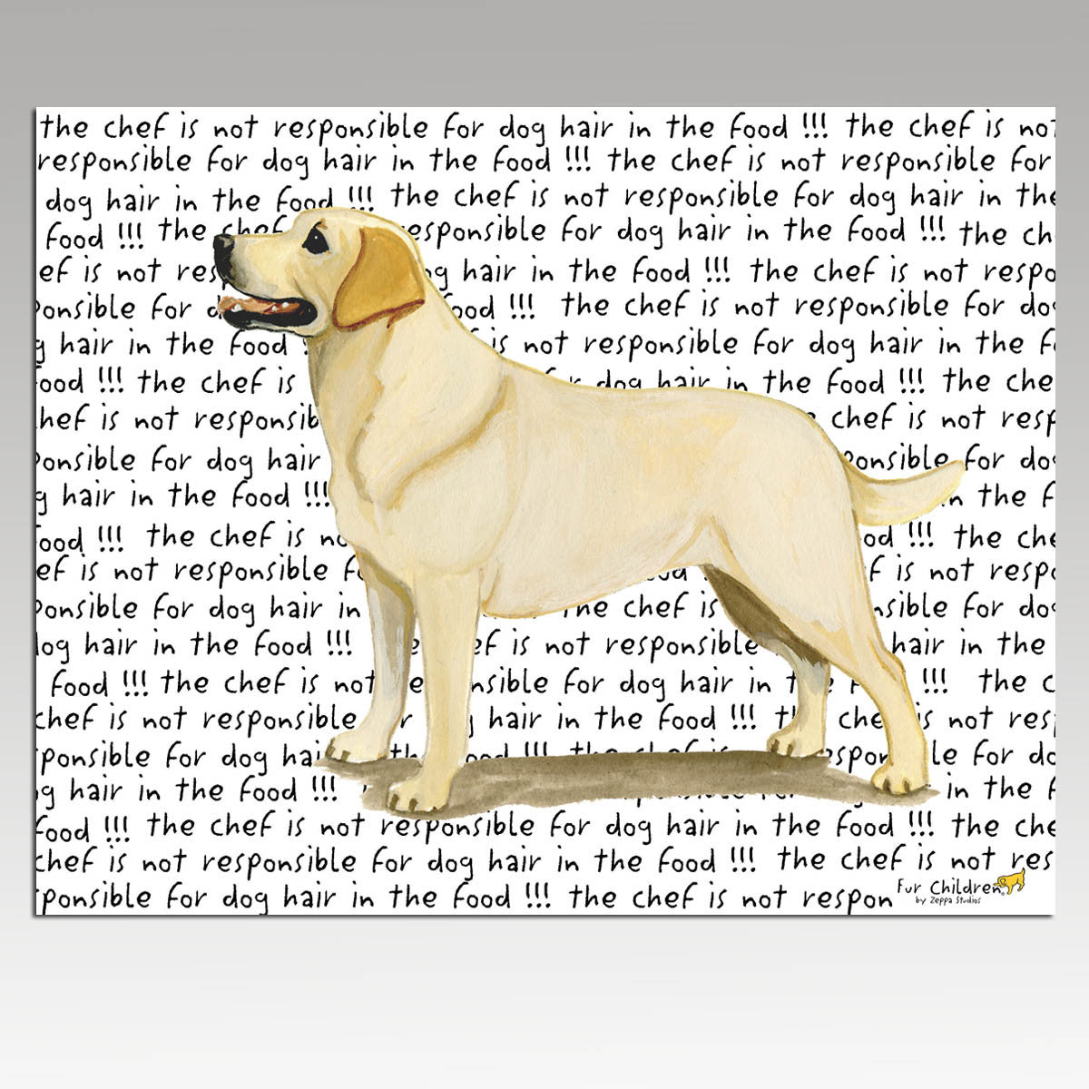 Yellow Lab Standing Cutting Board