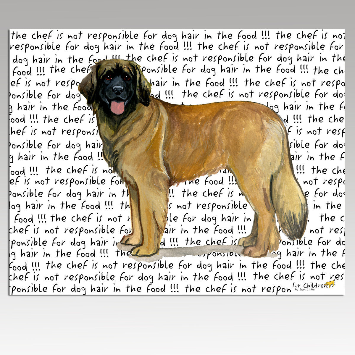 Leonberger Message Cutting Board - Rectangular