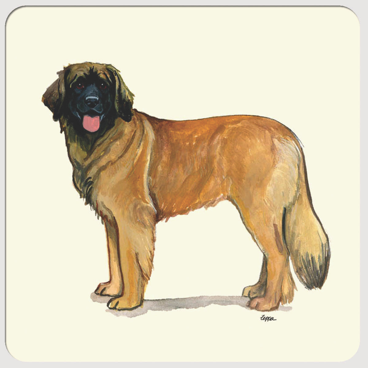 Leonberger Beverage Coasters