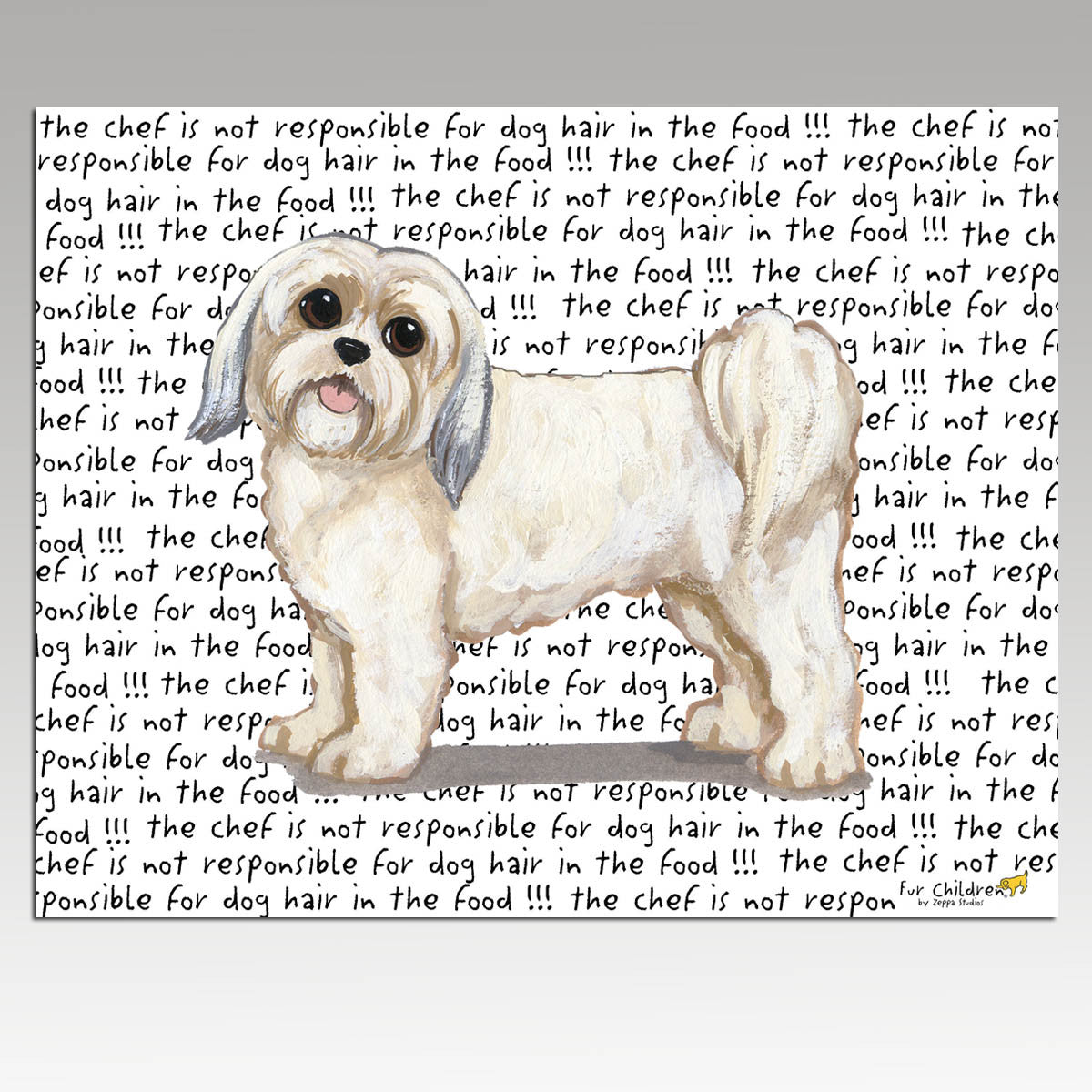 Lhasa Apso Puppy Clip Christmas Cards