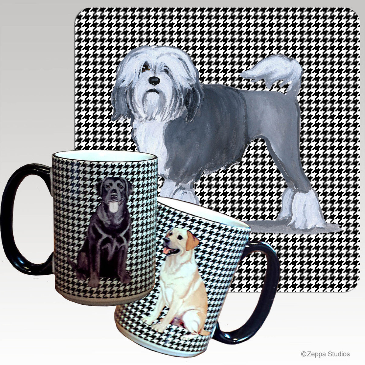 Lowchen Houndzstooth Mug