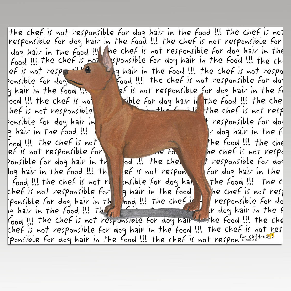 Red Miniature Pinscher Cutting Board