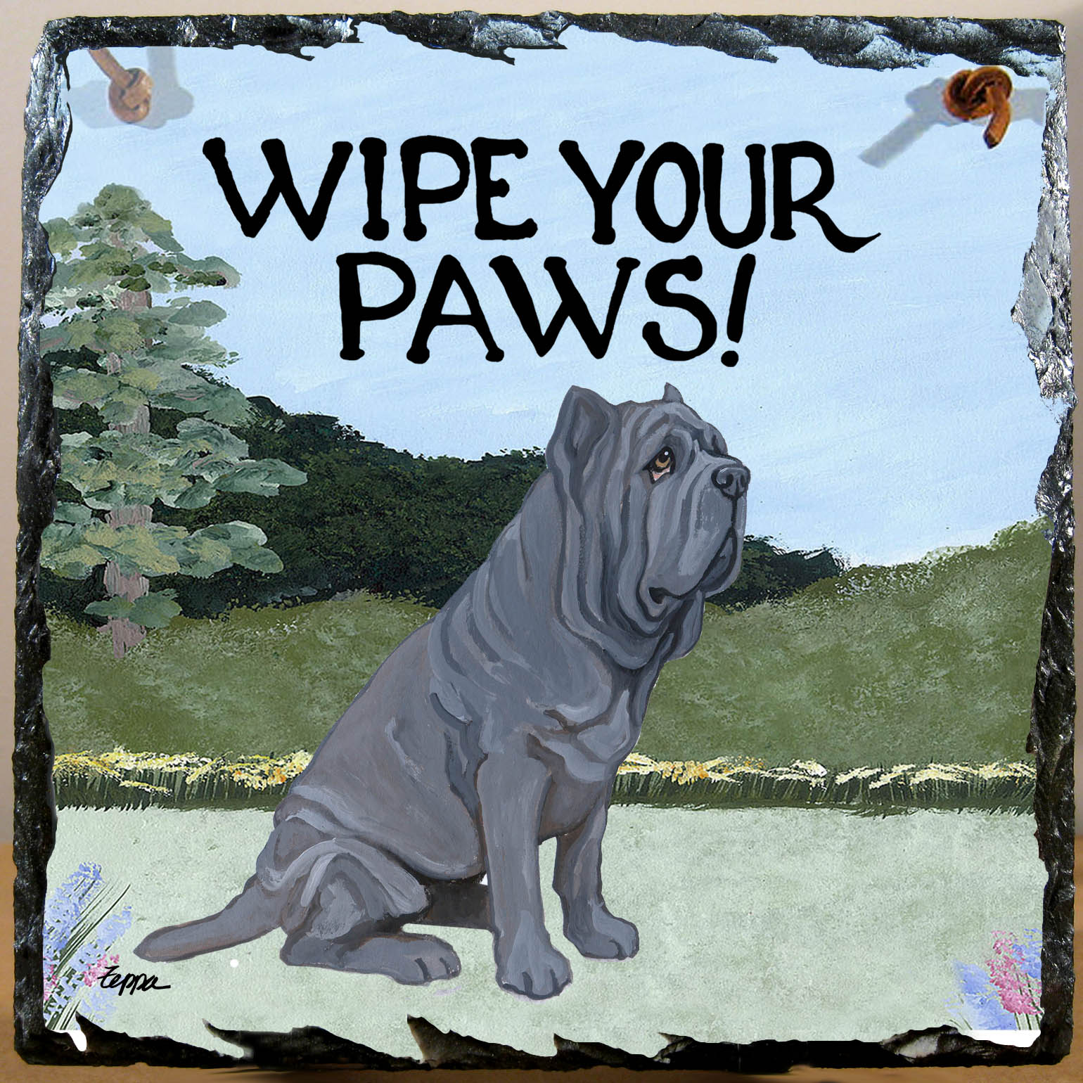 Neopolitan Mastiff Slate Signs