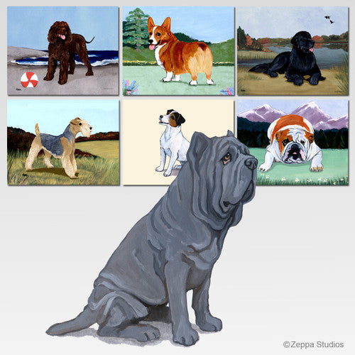 Neopolitan Mastiff Scenic Cutting Board